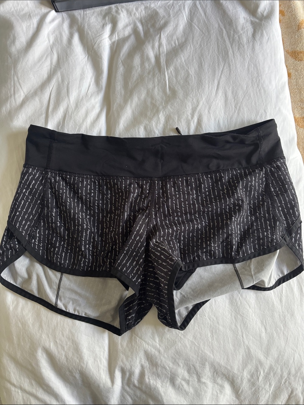 lululemon athletica Black Mesh-Lined Athletic Shorts